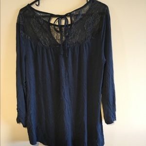 Maurices blue blouse